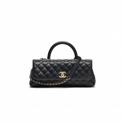 CHANEL MASTER 26P FLAP BAG WITH TOP HANDLE AS6091 (31*12.5*7cm)